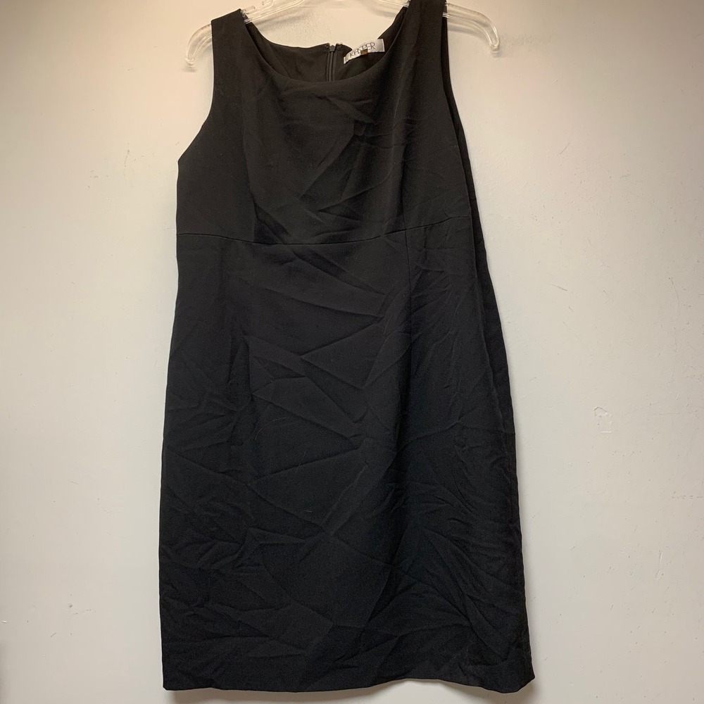 Kasper Sheath Dress Women 18 Black Excellent Sleeveless Career Stretch 15059